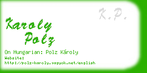 karoly polz business card